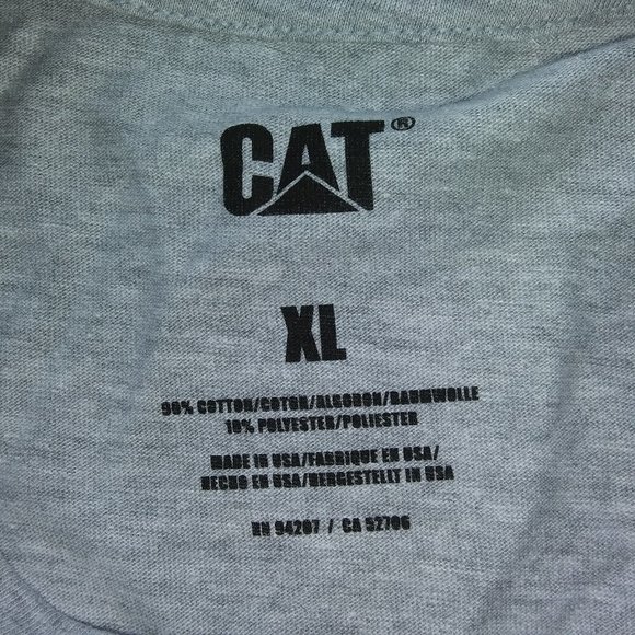 Caterpillar CAT Tee Eagle American flag USA United & Strong XL - Picture 2 of 4